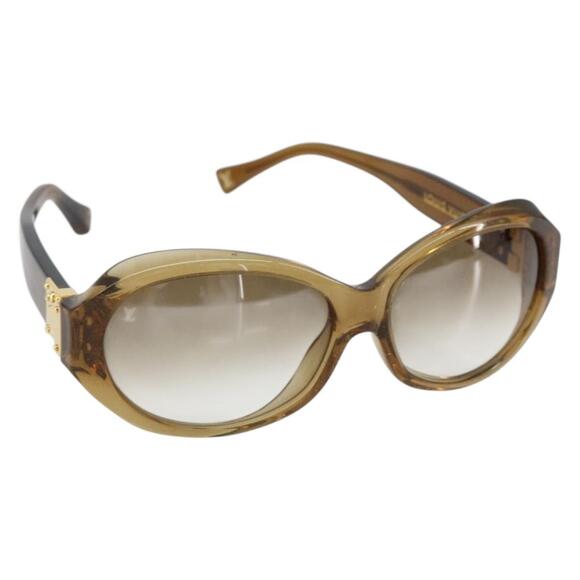 LOUIS VUITTON Sunglasses plastic Brown Z0094E LV Auth bs29542